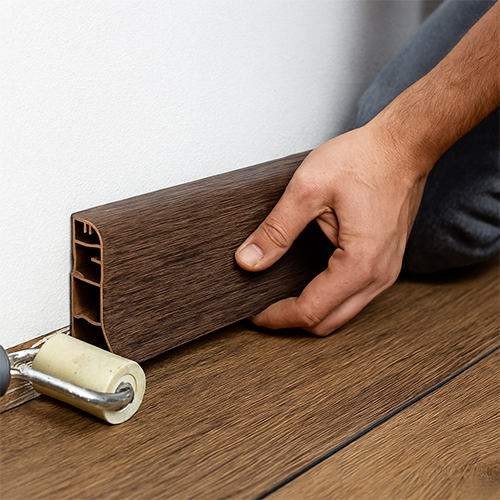 نصب قرنیز پی وی سی